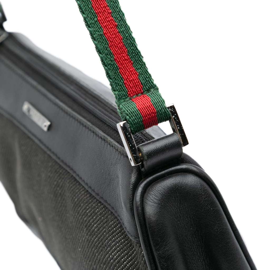 Gucci Denim Web Shoulder Bag - Detail 2