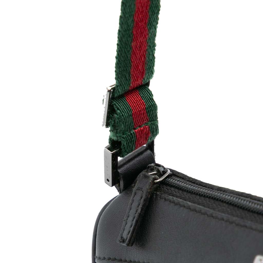 Gucci Denim Web Shoulder Bag - Image 11