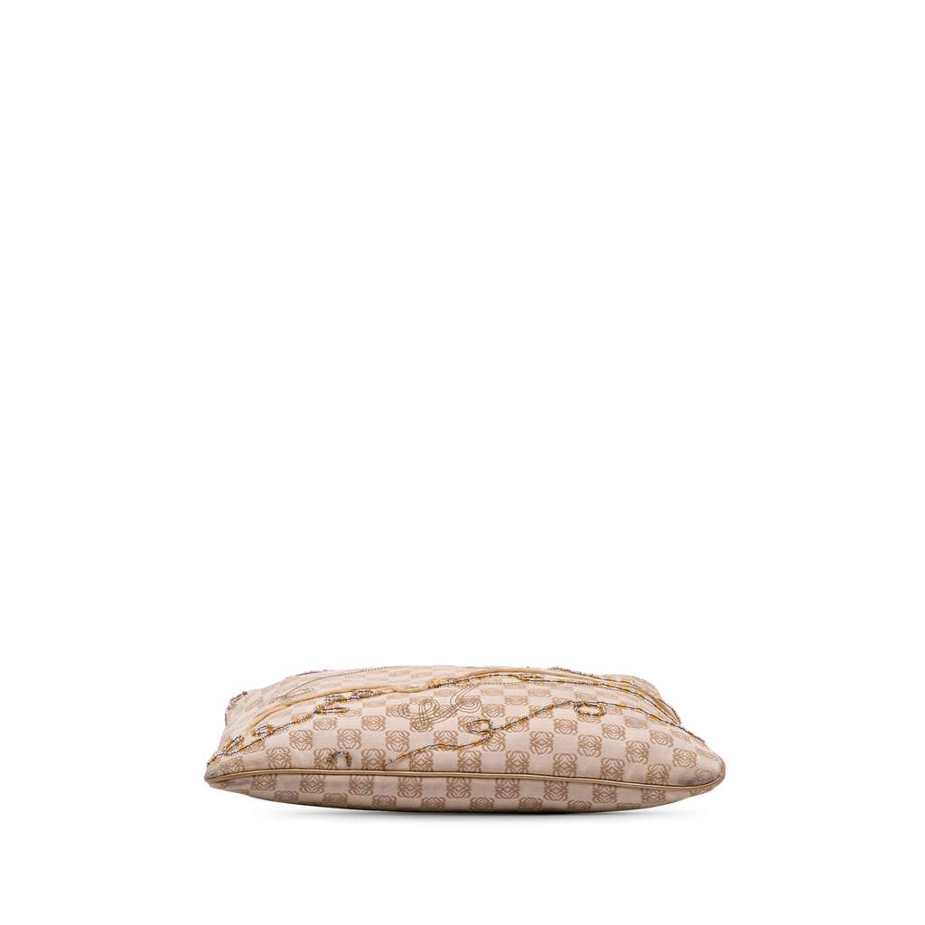 Loewe Anagram Canvas Embroidered Tote - Image 6