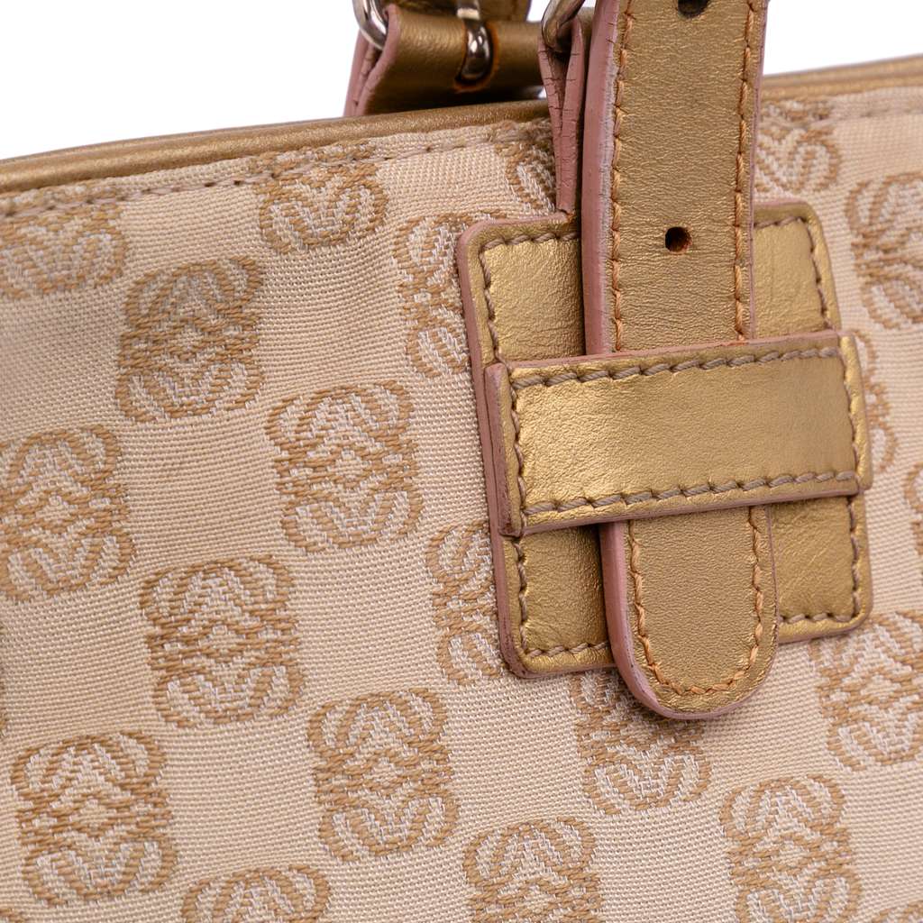 Loewe Anagram Canvas Embroidered Tote - Image 10