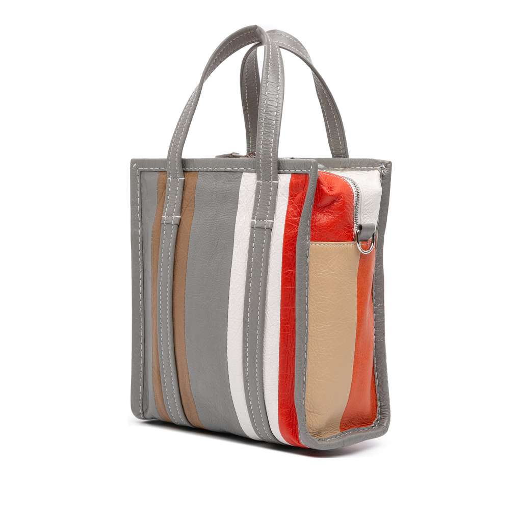 Balenciaga XS Lambskin Bazar Shopper Satchel - Back view