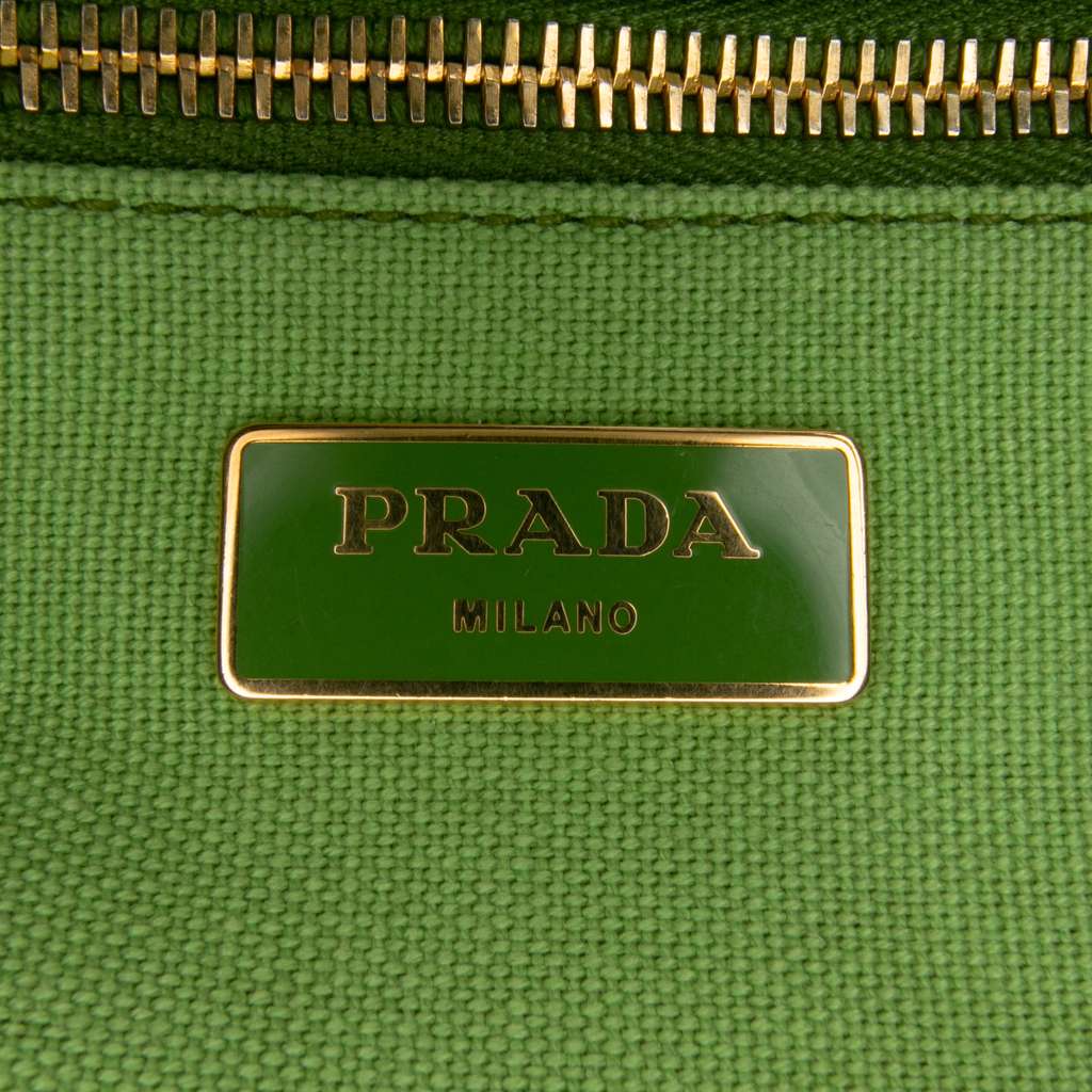 Prada Large Canvas Canapa Satchel - 5