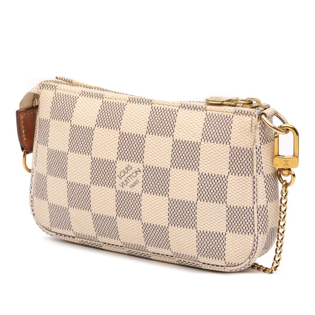 Louis Vuitton Damier Azur Mini Pochette Accessoires - Back view