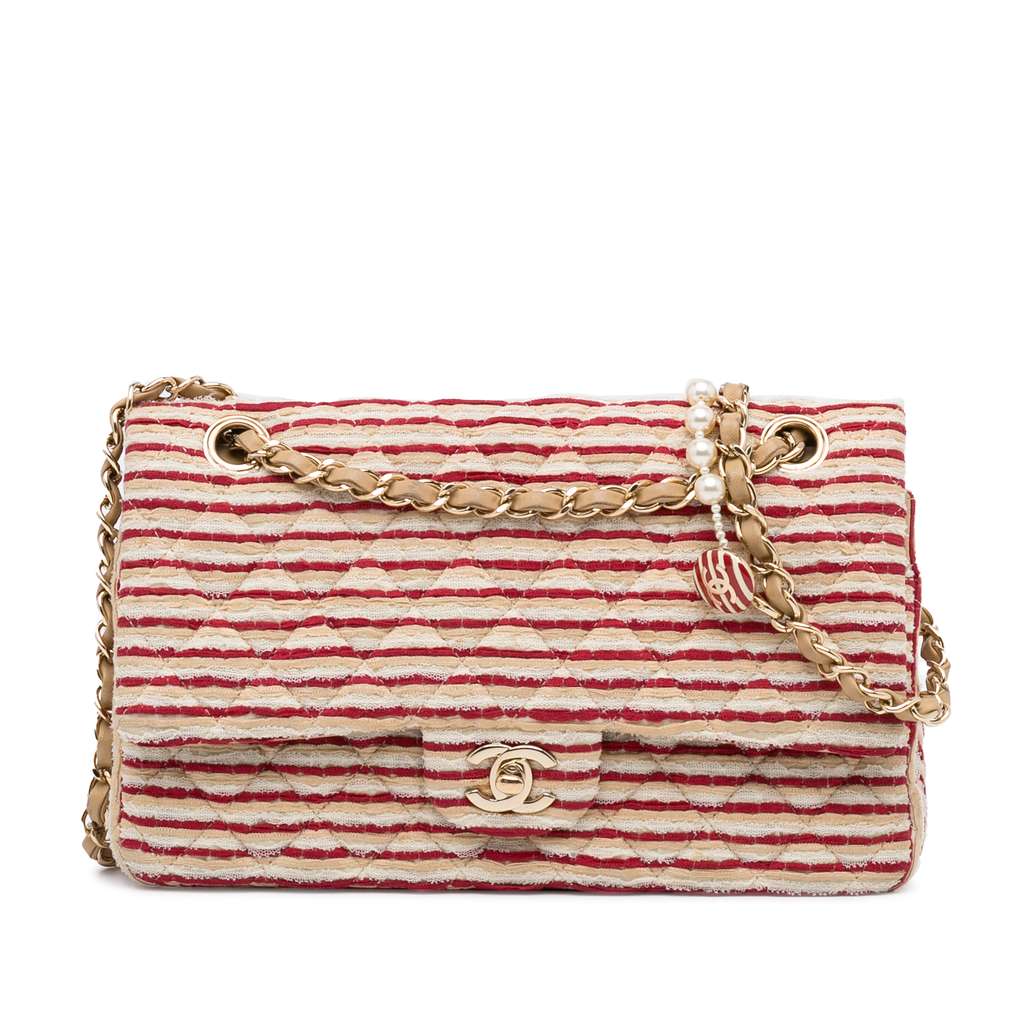 Chanel Medium Classic Jersey Coco Sailor Double Flap