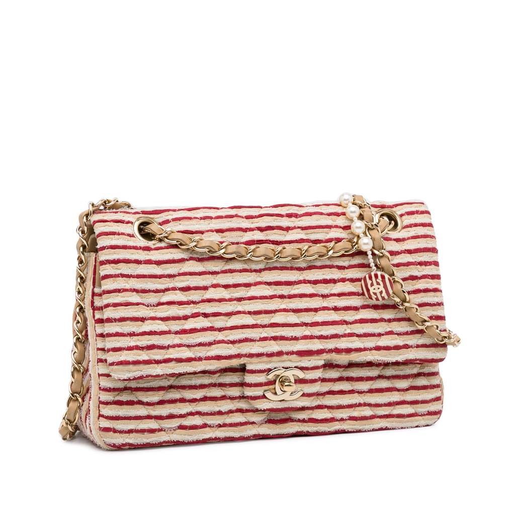 Chanel Medium Classic Jersey Coco Sailor Double Flap - Back view