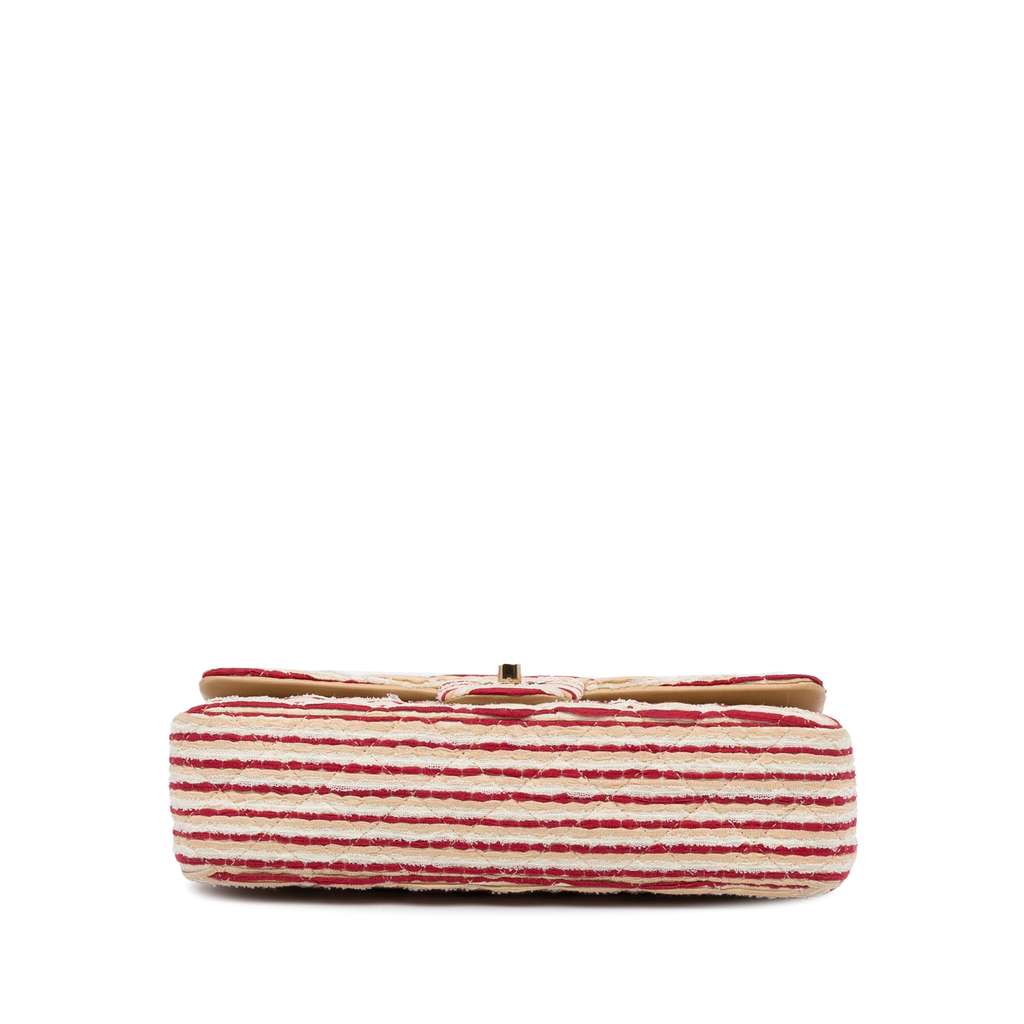 Chanel Medium Classic Jersey Coco Sailor Double Flap - Side view