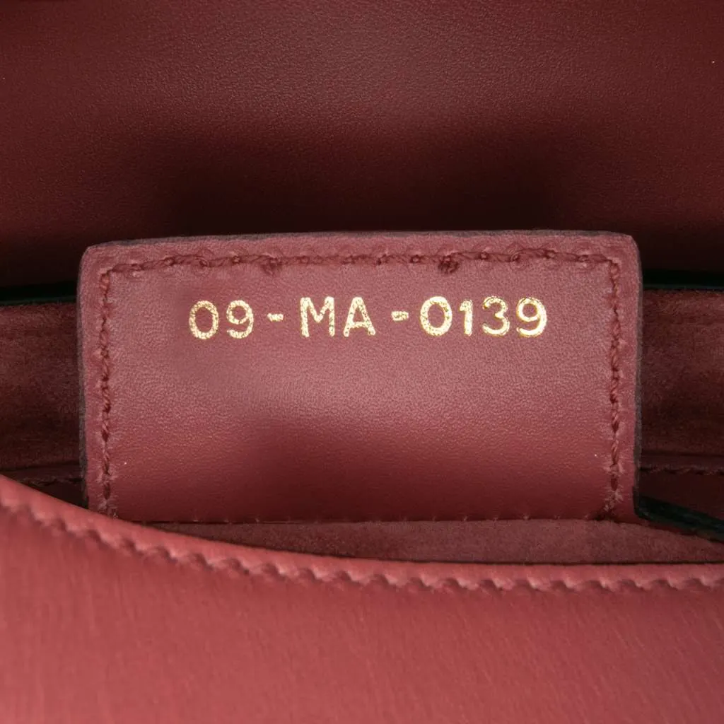 Dior Smooth Calfskin Saddle Bag Red Leather Good - Box View