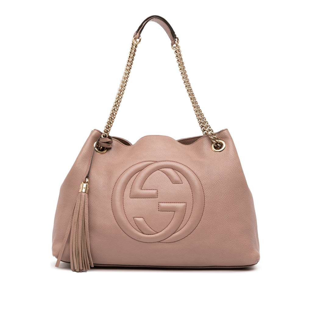 Gucci Medium Leather Soho Chain Tote