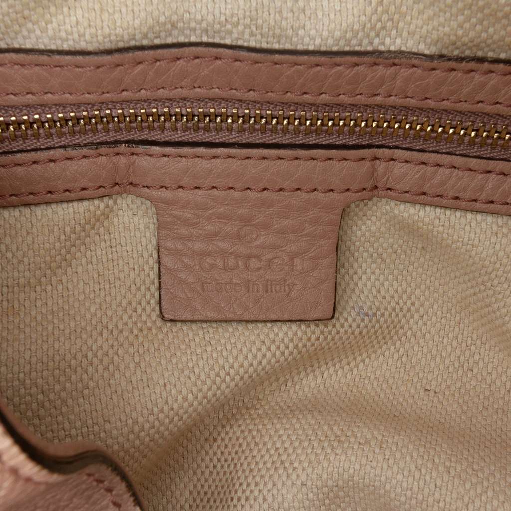 Gucci Medium Leather Soho Chain Tote - Side view