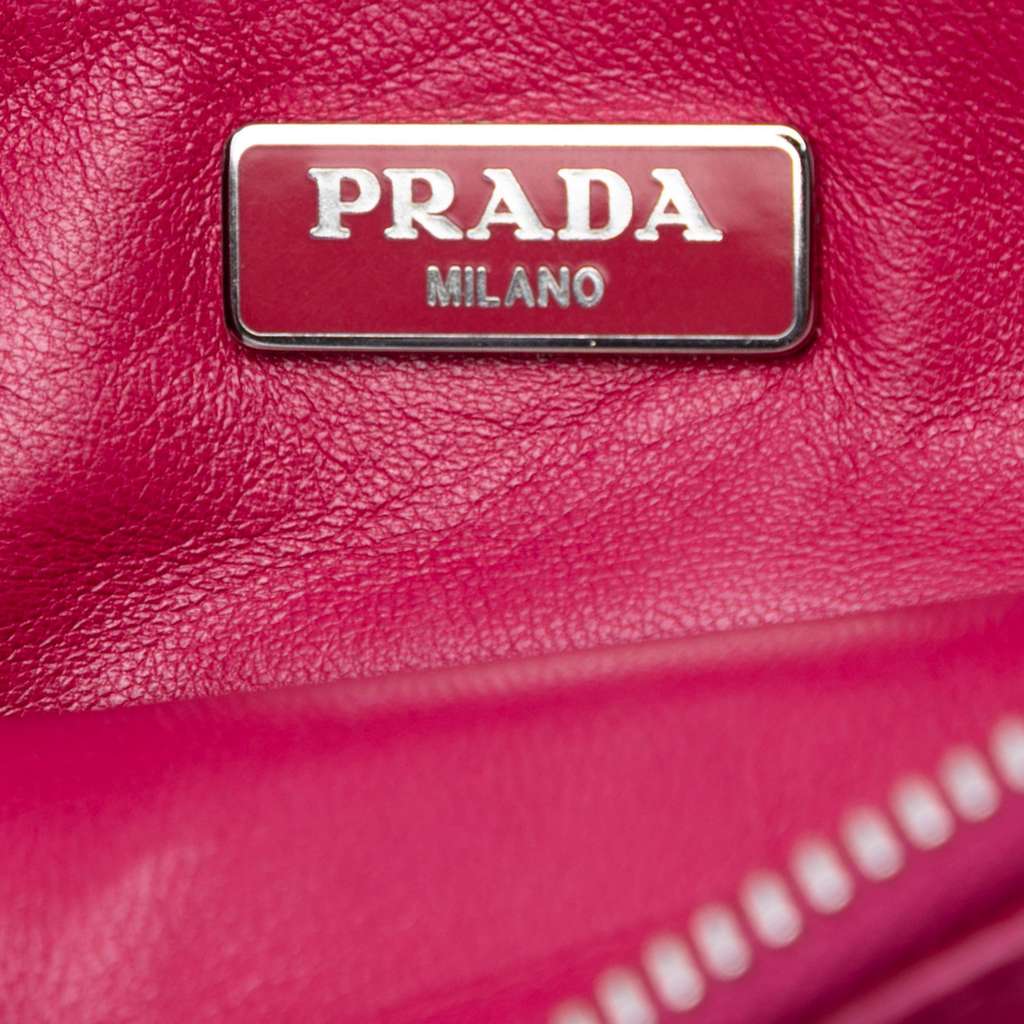 Prada Saffiano Lux Zip Clutch - Side view