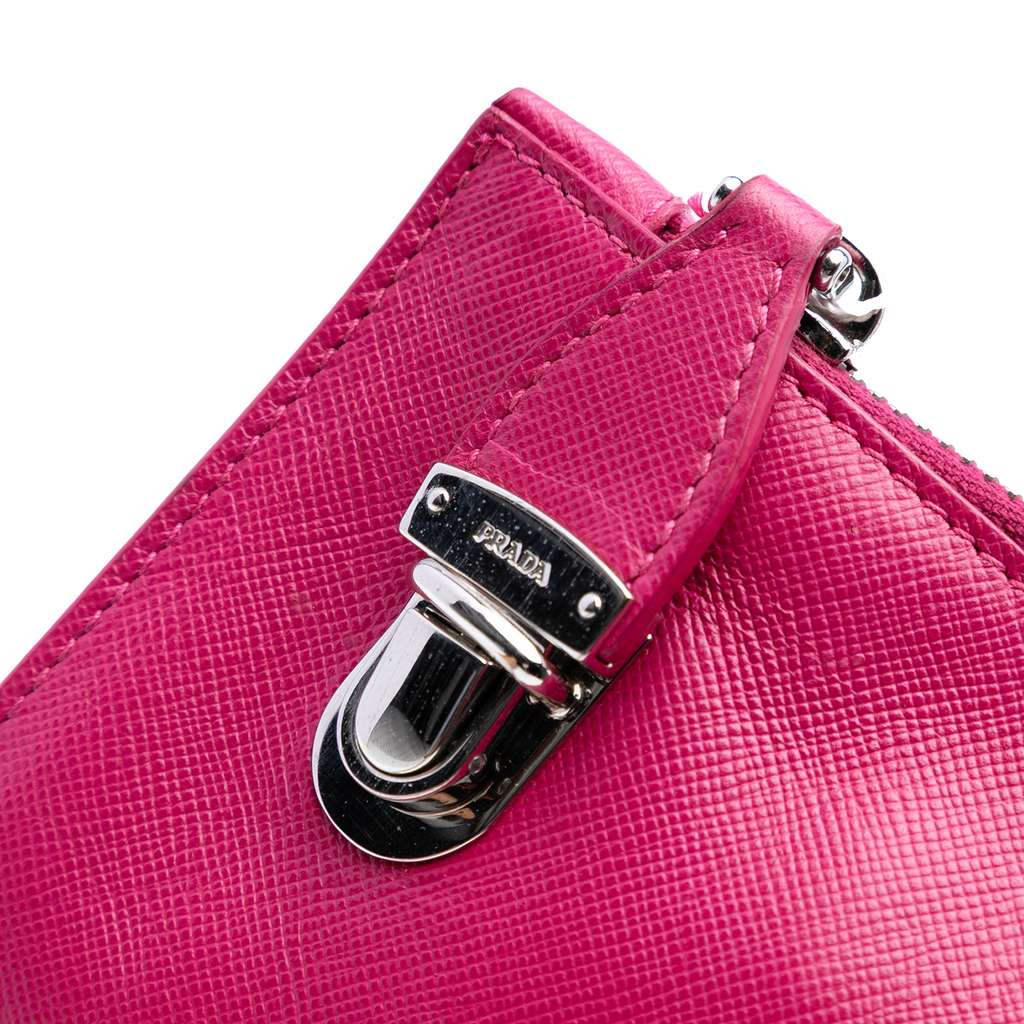 Prada Saffiano Lux Zip Clutch - Detail 1