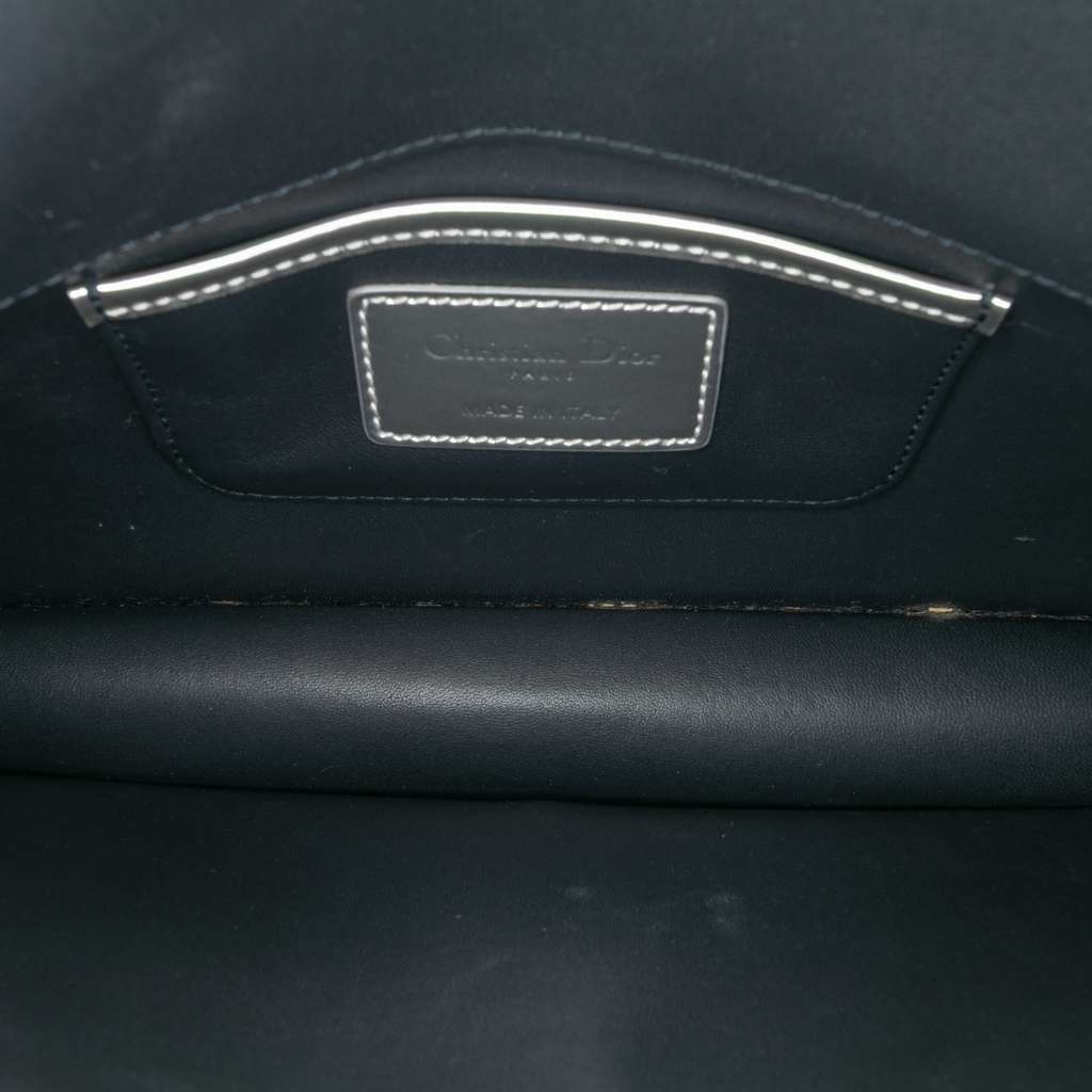 Dior Metallic Patent Microcannage Lady Dior Croisiere Chain Clutch - 4