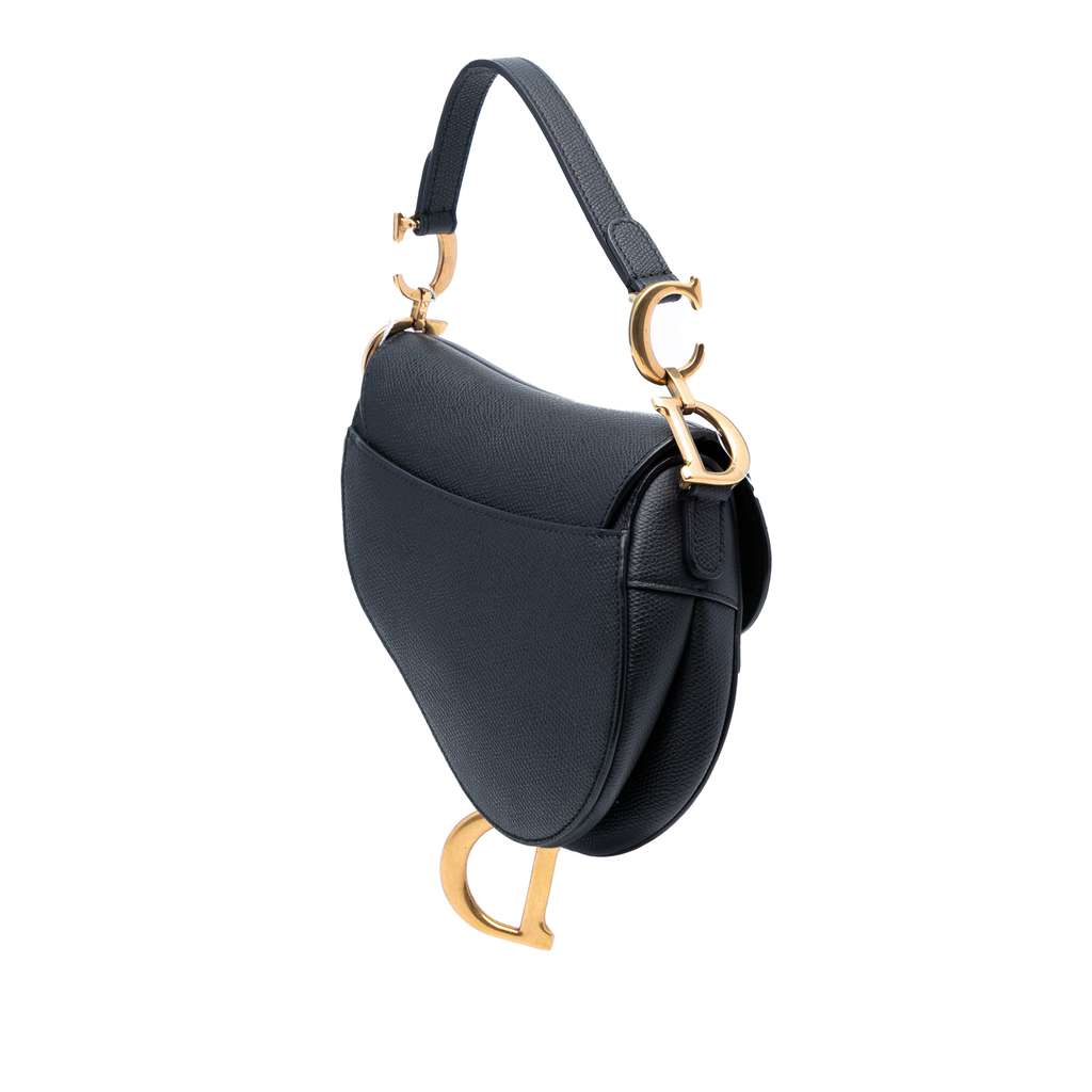 Dior Mini Grained Calfskin Saddle Bag - 2