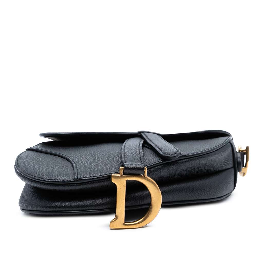 Dior Mini Grained Calfskin Saddle Bag - 3
