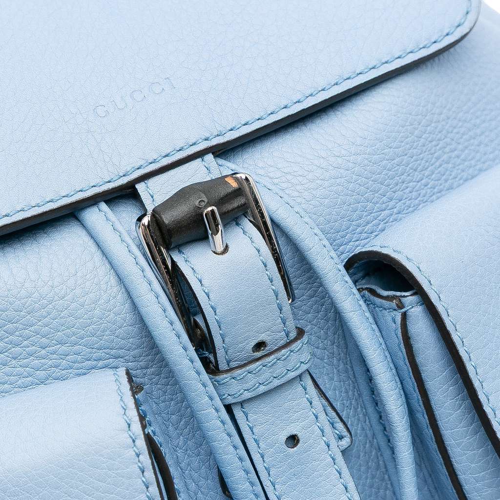 Gucci Leather Bamboo Tassel Backpack - Image 10