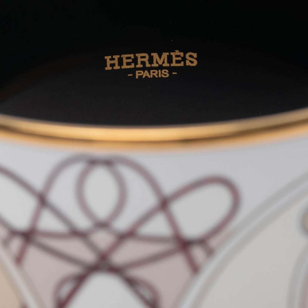 Hermès Extra Wide Enamel Coup de Fouet au Bloc Bracelet - 4