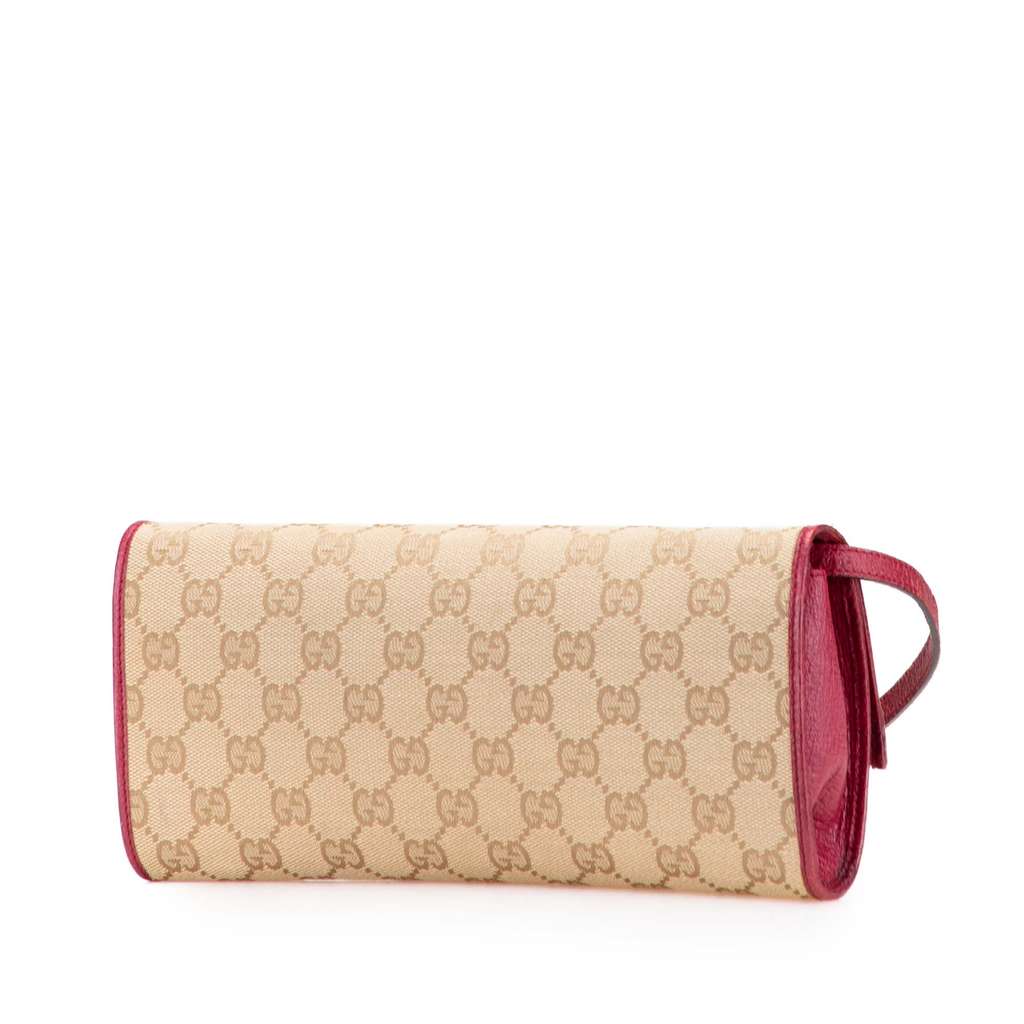 Gucci GG Canvas Bamboo Bar Crossbody - Back view