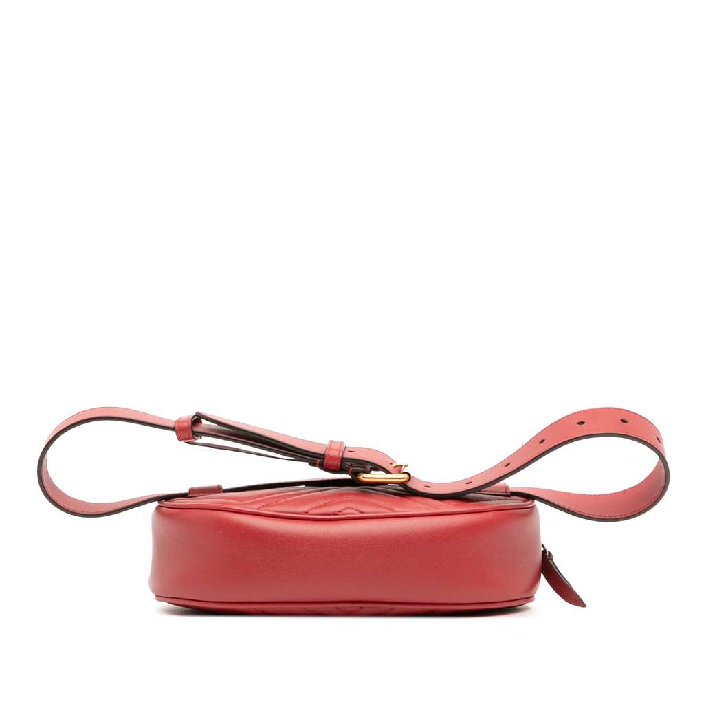 Gucci Small GG Marmont Matelasse Leather Belt Bag - Image 6