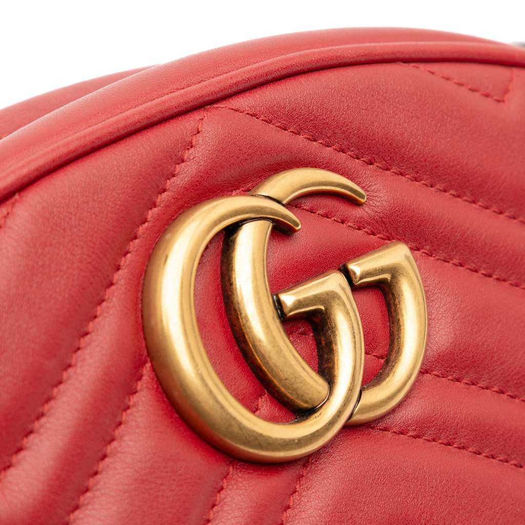 Gucci Small GG Marmont Matelasse Leather Belt Bag - Image 10