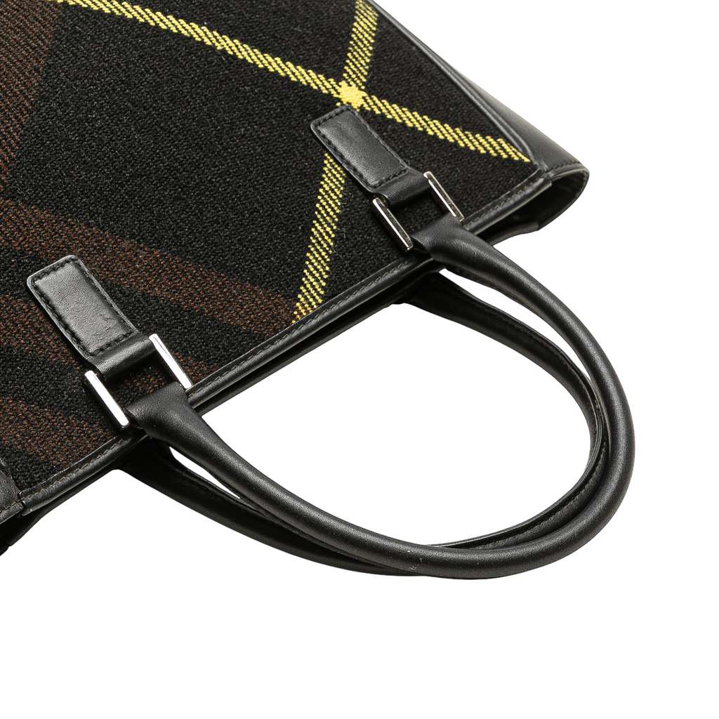 Burberry Superenova Check Wool Tote - Image 12