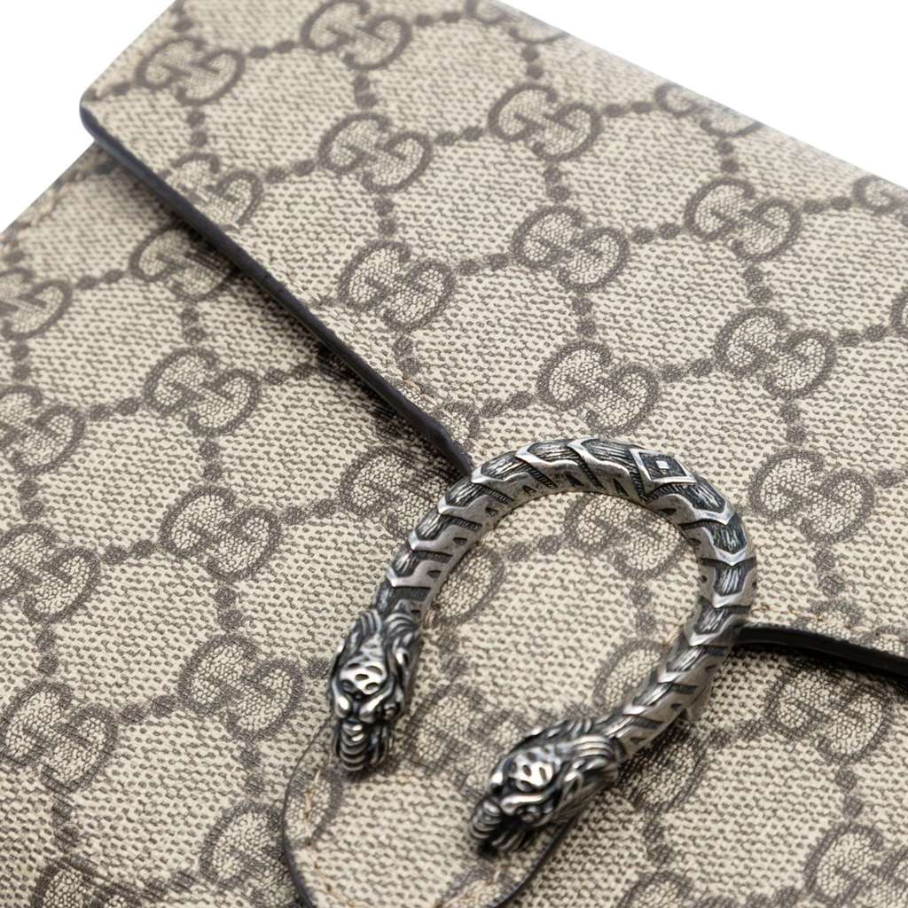 Gucci GG Supreme Dionysus Chain Wallet - Side view