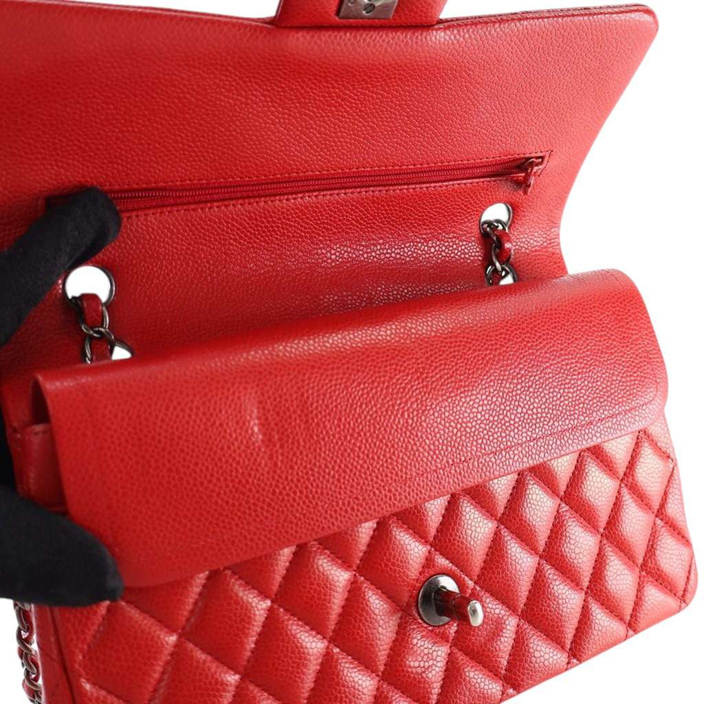 Chanel Medium Classic Caviar Double Flap - Detail 2