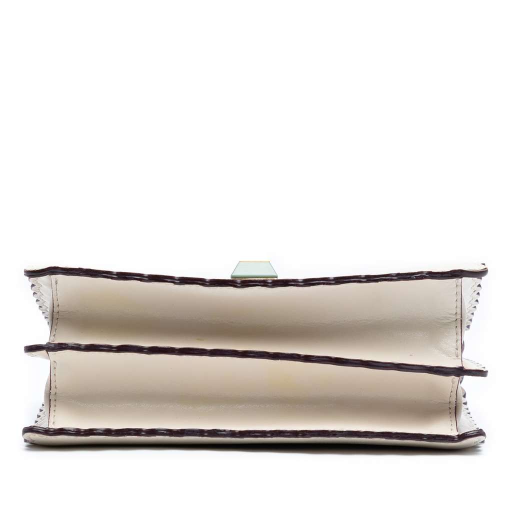 Fendi Small Scalloped Leather Kan I Crossbody - Image 6