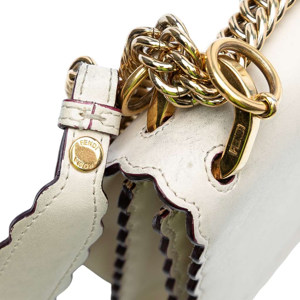 Fendi Small Scalloped Leather Kan I Crossbody - Detail 2