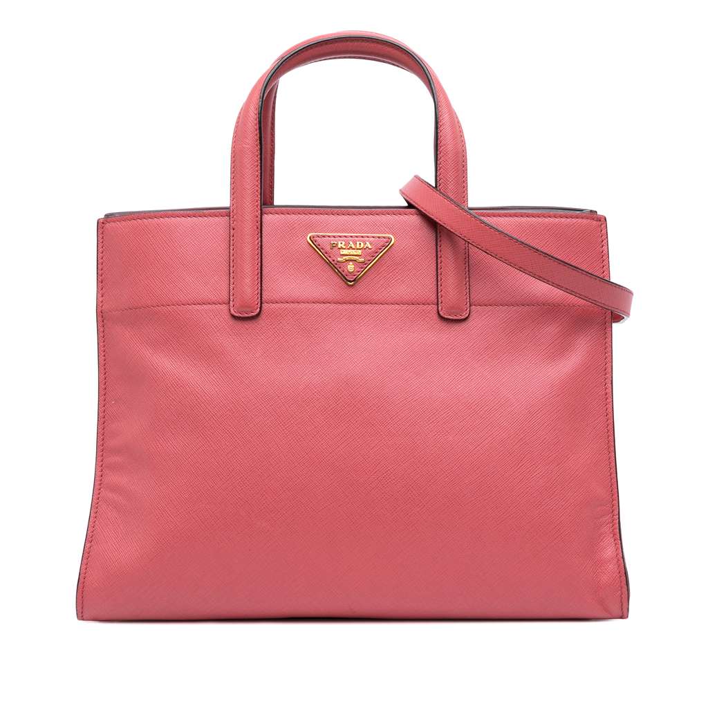Prada Saffiano Soft Triple Pocket Tote