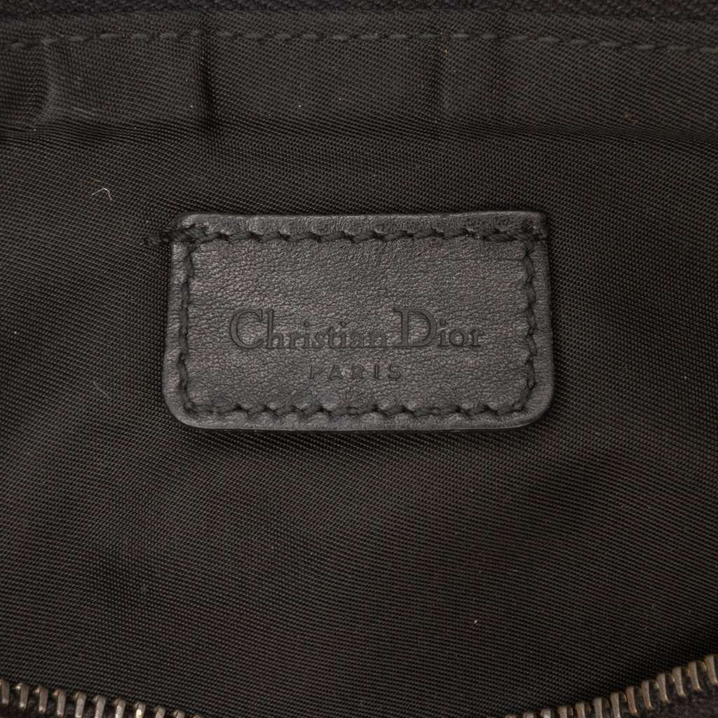 Dior Mini Diorissimo Canvas Saddle Pochette - Side view