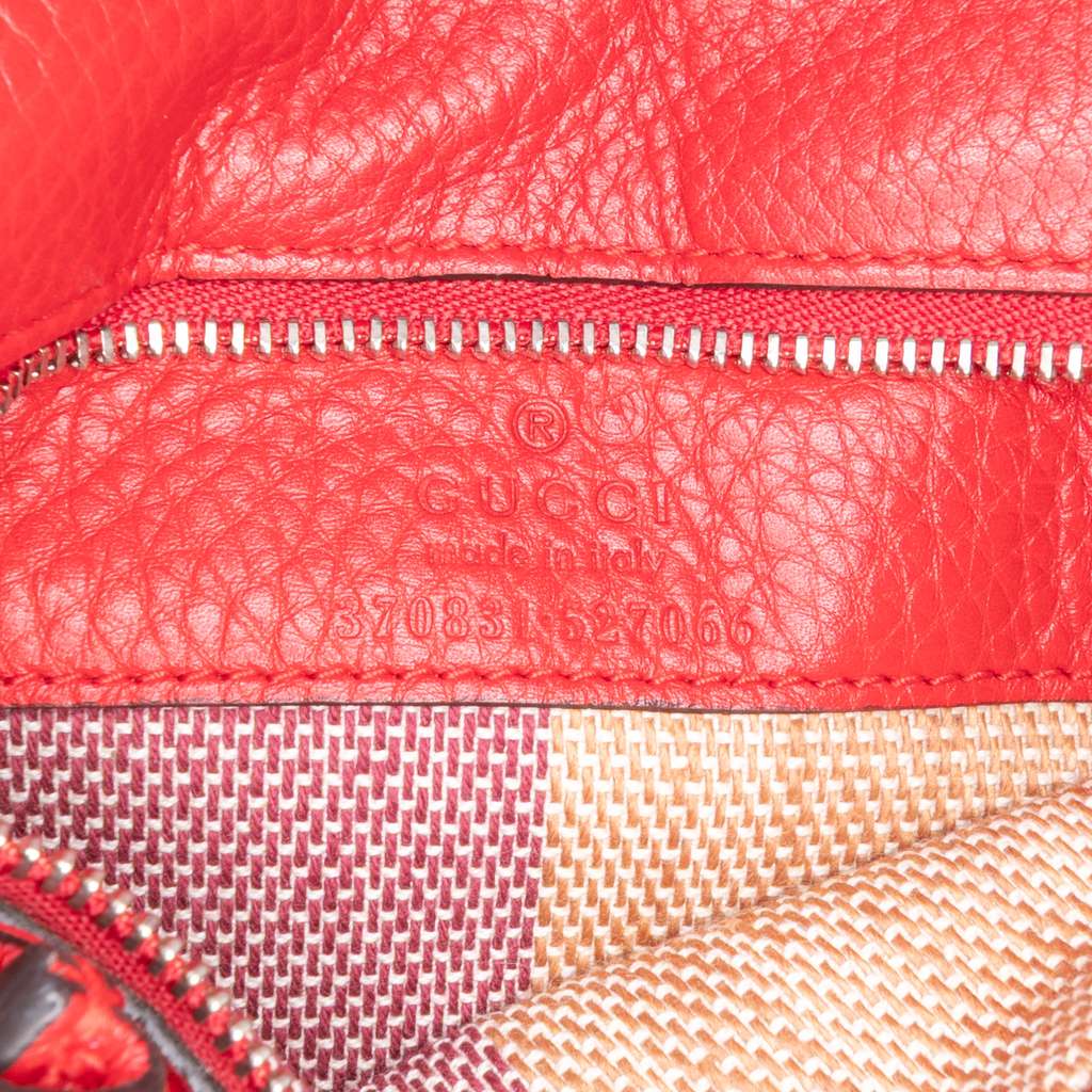 Gucci Small Leather Bamboo Daily Satchel - Side view