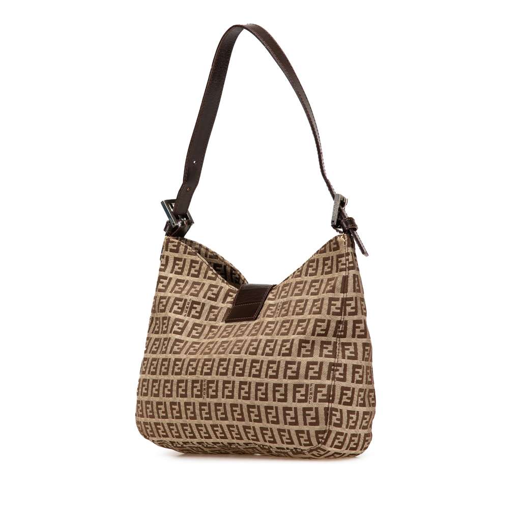 Fendi Zucchino Canvas Shoulder Bag - 2