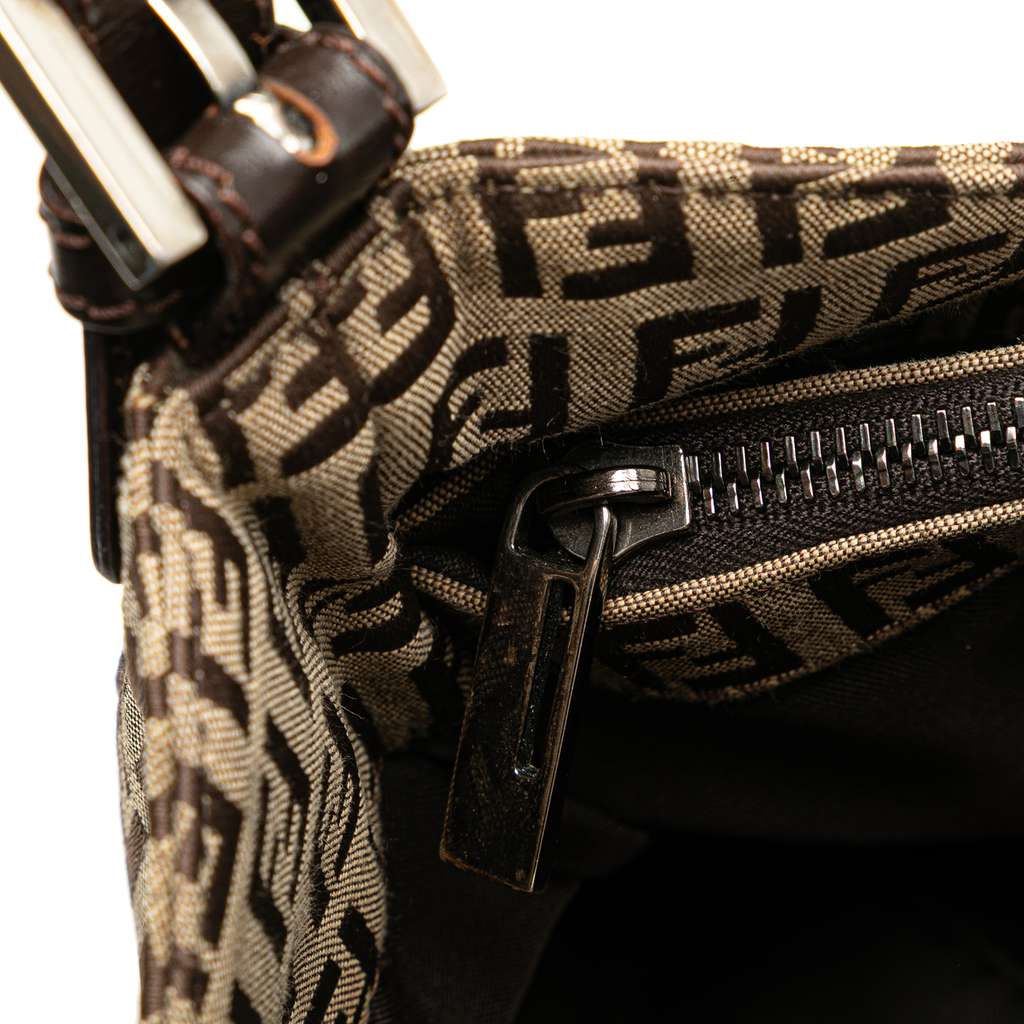 Fendi Zucchino Canvas Shoulder Bag - 5