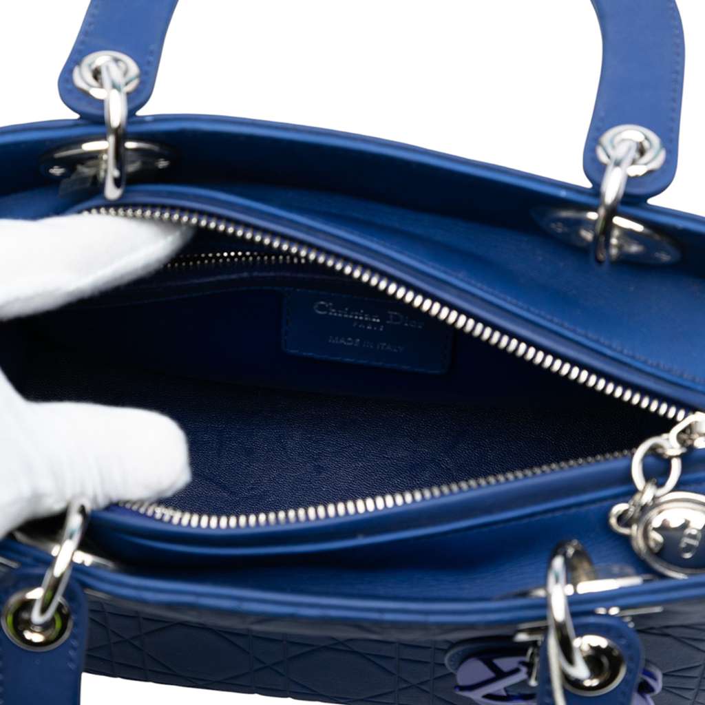 Dior Medium Lambskin Cannage Lady Dior - 4