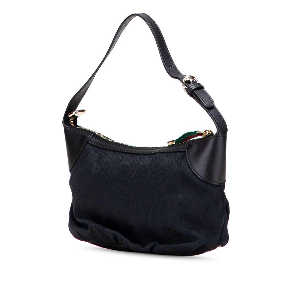 Gucci GG Canvas Web Handbag - Back view