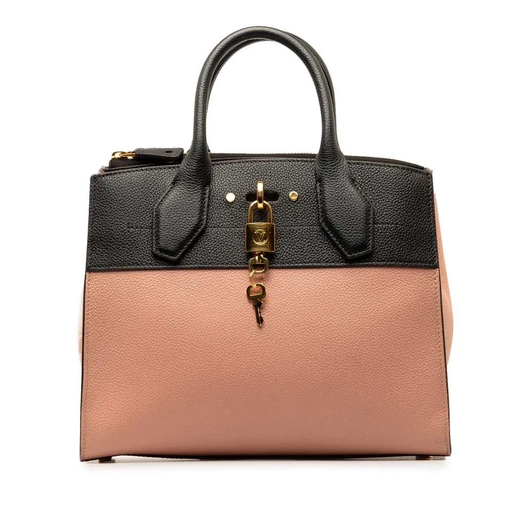 Louis Vuitton City Steamer PM Pink Leather Good - Front View
