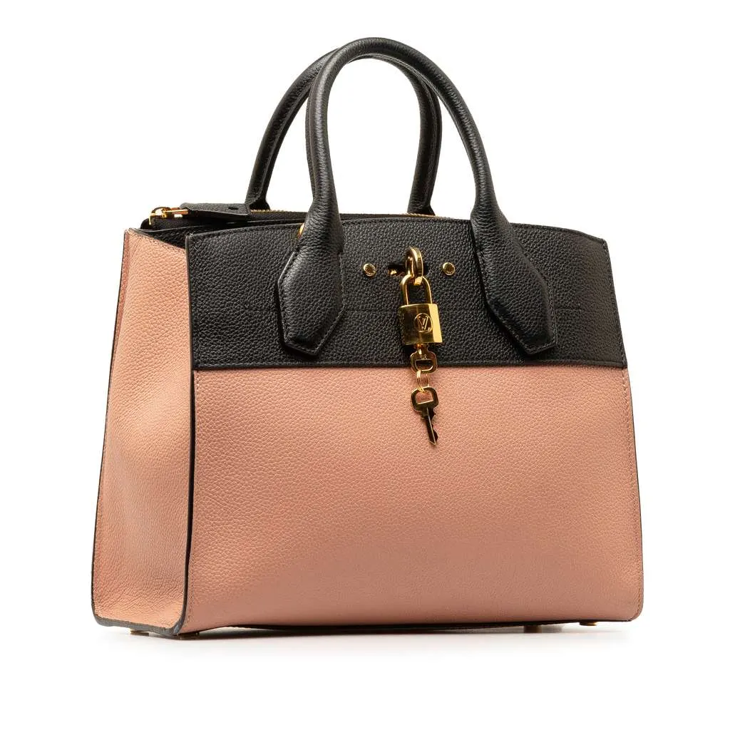 Louis Vuitton City Steamer PM Pink Leather Good - Back View