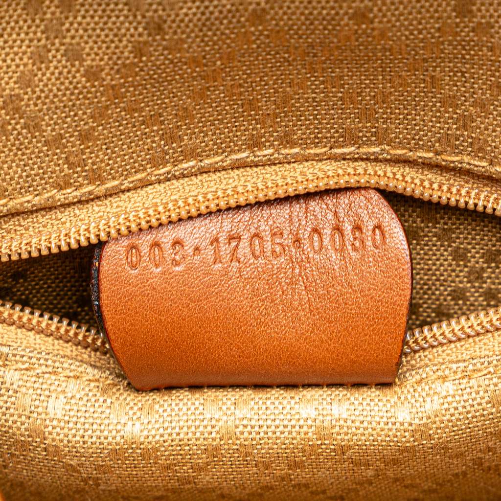 Gucci Leather Bamboo Drawstring Backpack - Detail 1