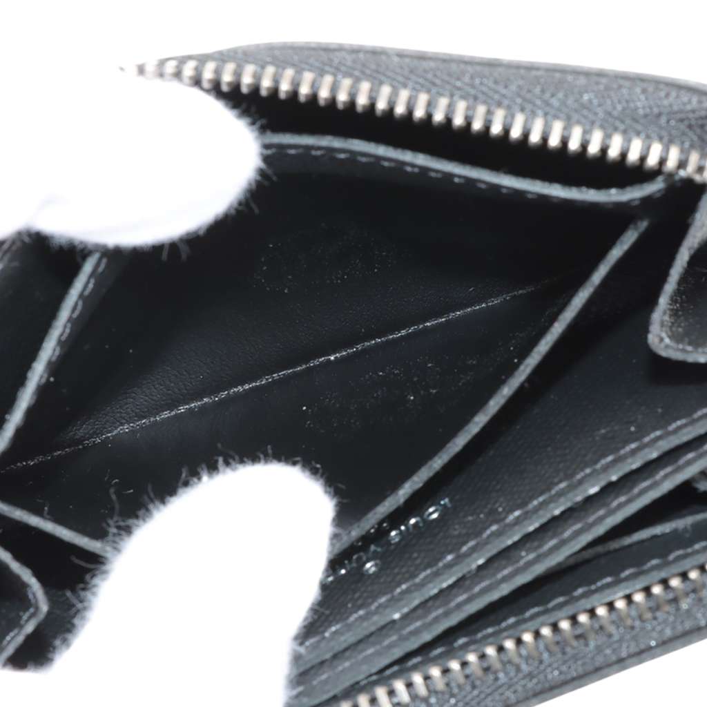 Louis Vuitton Monogram Eclipse Vertical Zippy Coin Purse - Side view