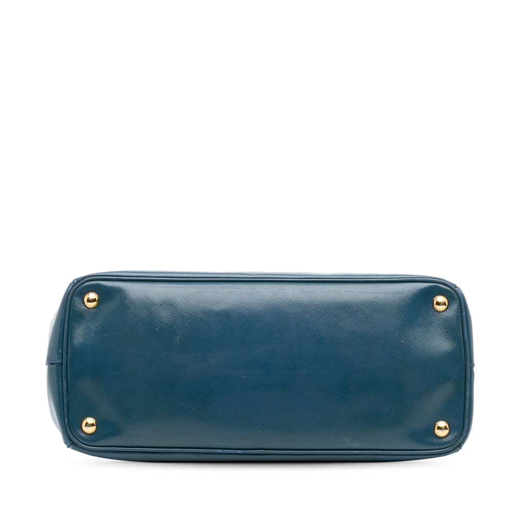 Prada Medium Saffiano Vernice Galleria Double Zip Satchel - 3