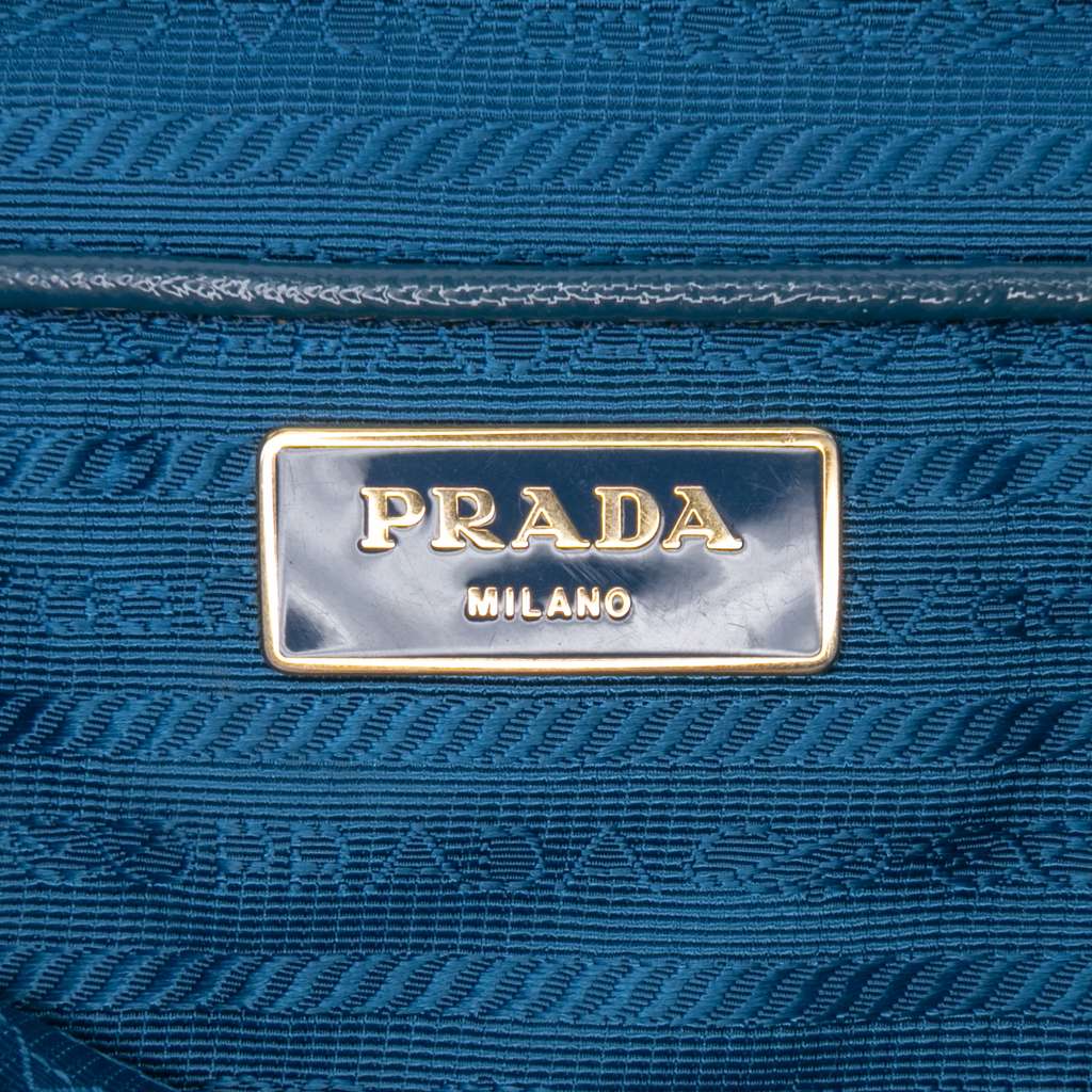 Prada Medium Saffiano Vernice Galleria Double Zip Satchel - 5