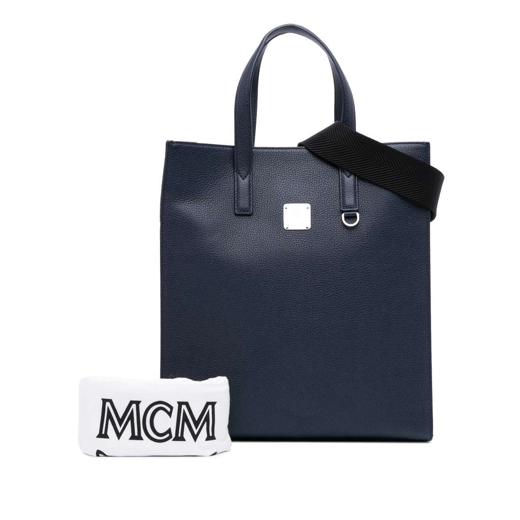 Mcm Small Grained Calfskin Camouflage Aren Tote - Image 14