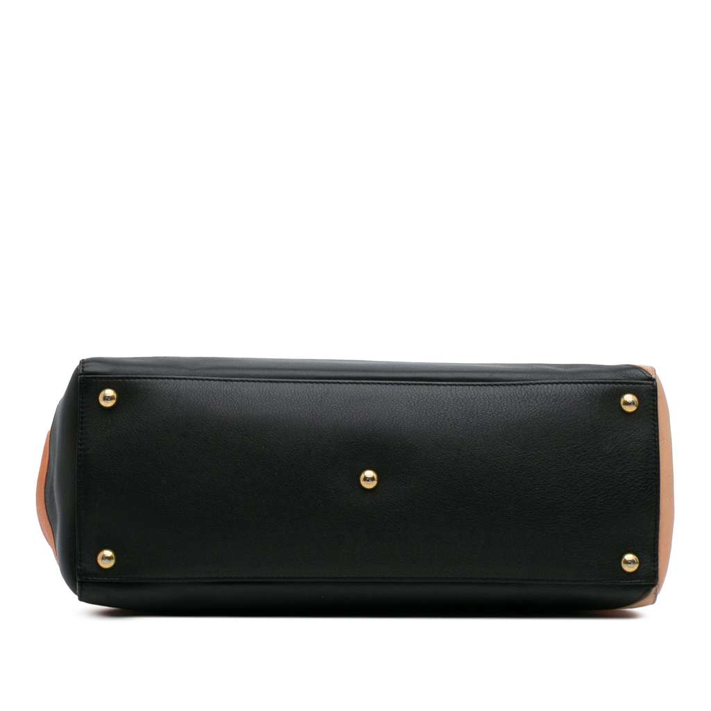 Fendi Medium Multicolor Calfskin Colorblock Regular 2Jours Tote - Image 6