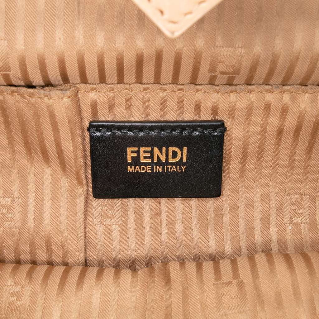 Fendi Medium Multicolor Calfskin Colorblock Regular 2Jours Tote - Side view