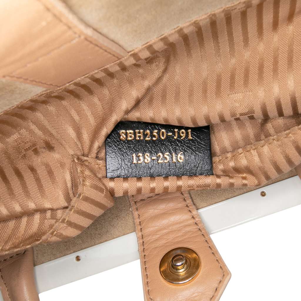 Fendi Medium Multicolor Calfskin Colorblock Regular 2Jours Tote - Detail 1