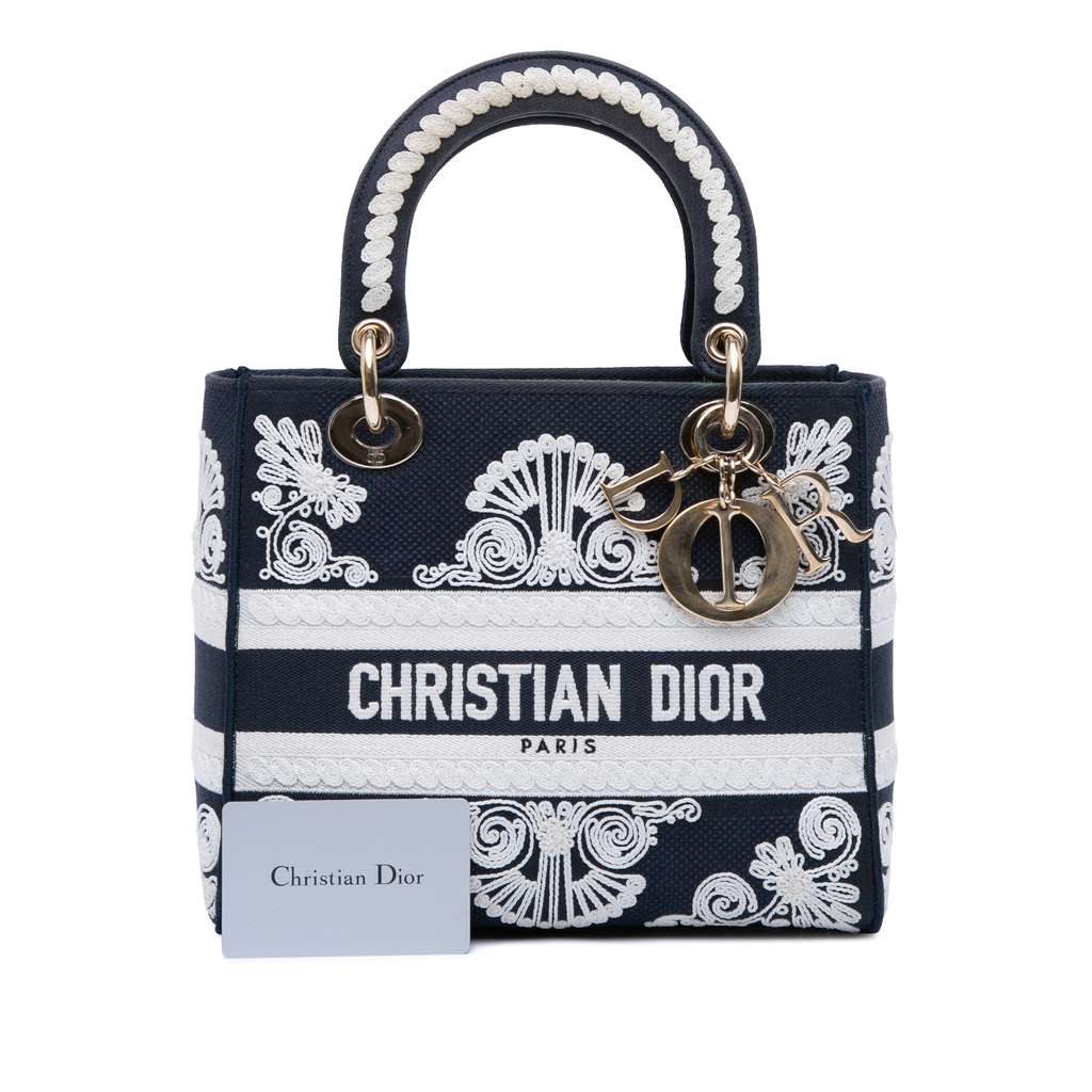 Dior Medium Embroidered Canvas Cornely Lady D Lite - Image 13
