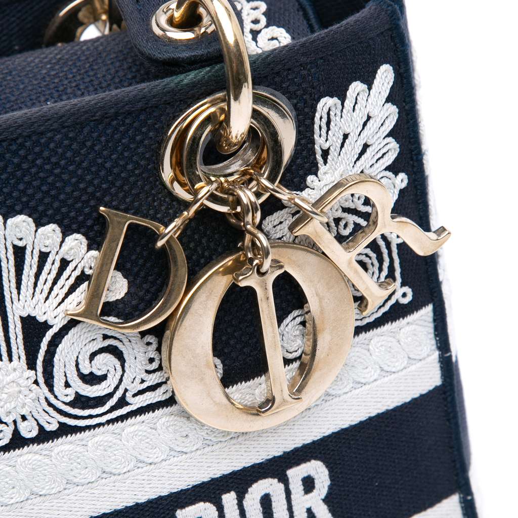 Dior Medium Embroidered Canvas Cornely Lady D Lite - Detail 2