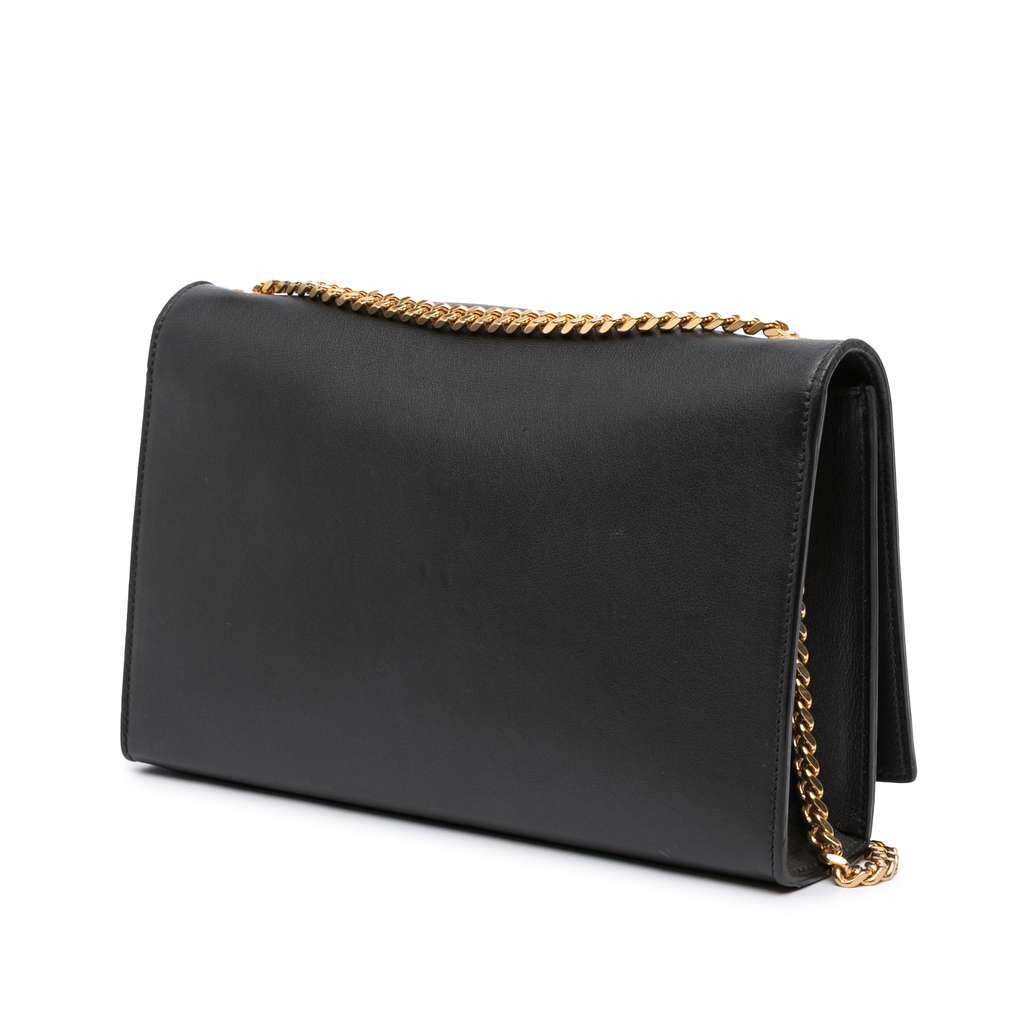 Saint Laurent Medium Lambskin Cloud Star Patchwork Monogram Kate Crossbody - Back view