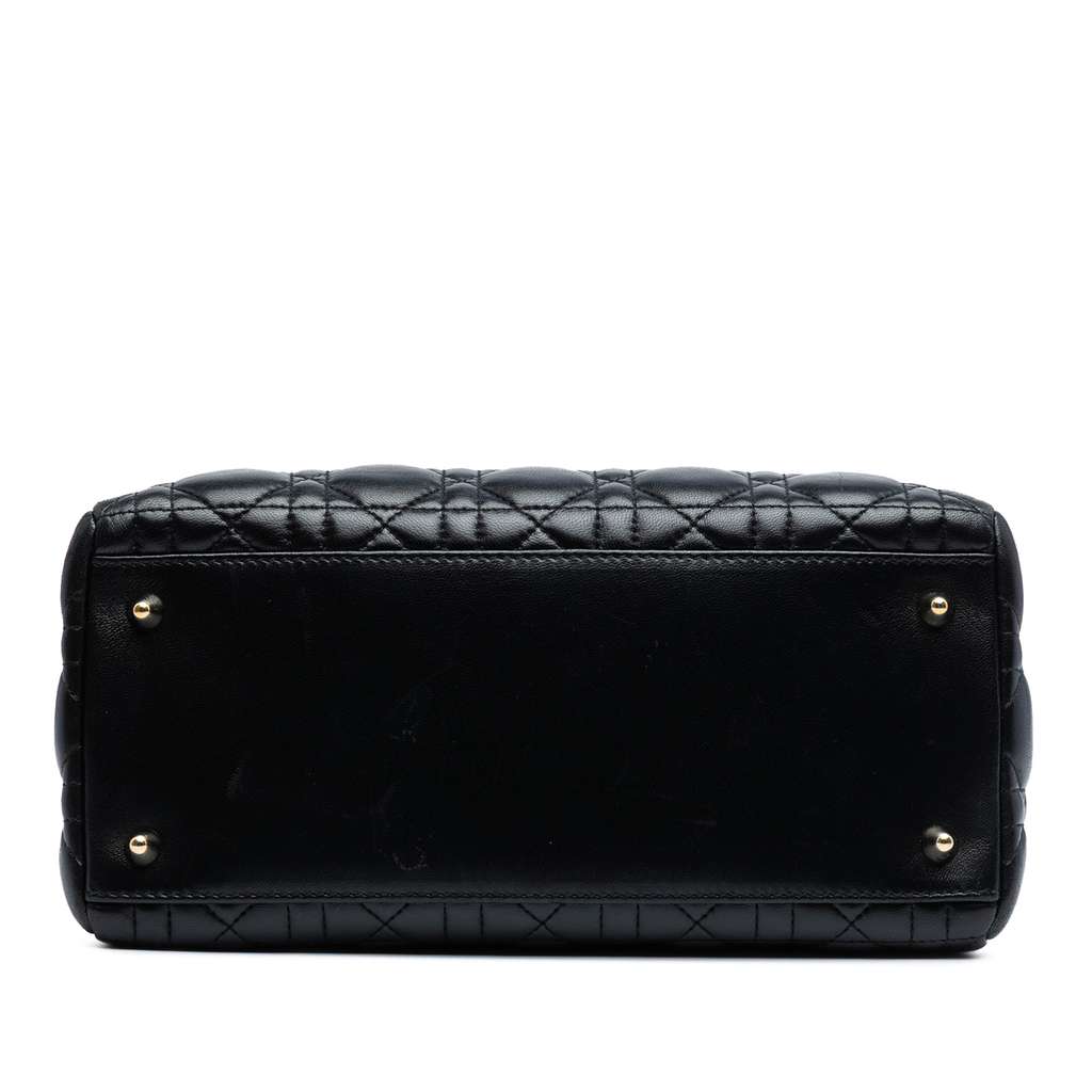 Dior Medium Lambskin Cannage Pearl Lady Dior - Image 6