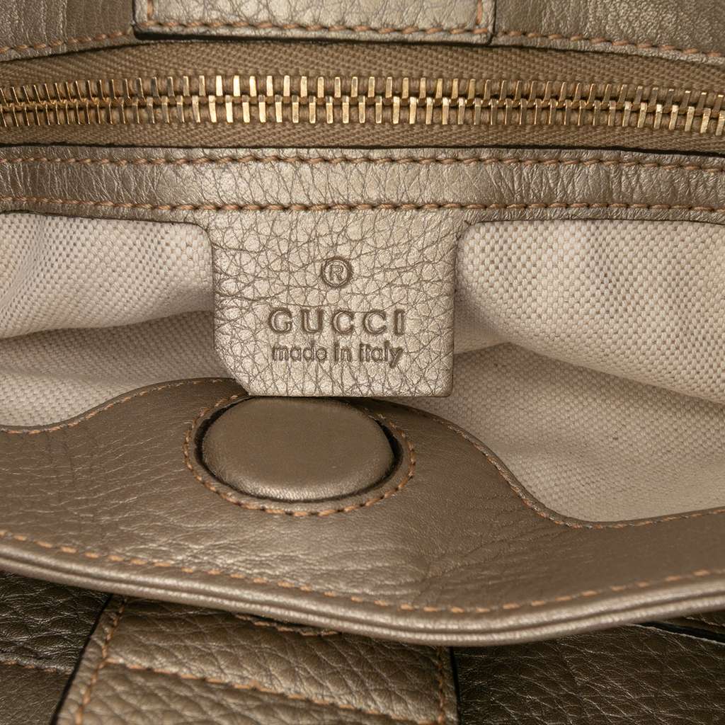 Gucci Small Calfskin Bamboo Shopper Satchel - Side view